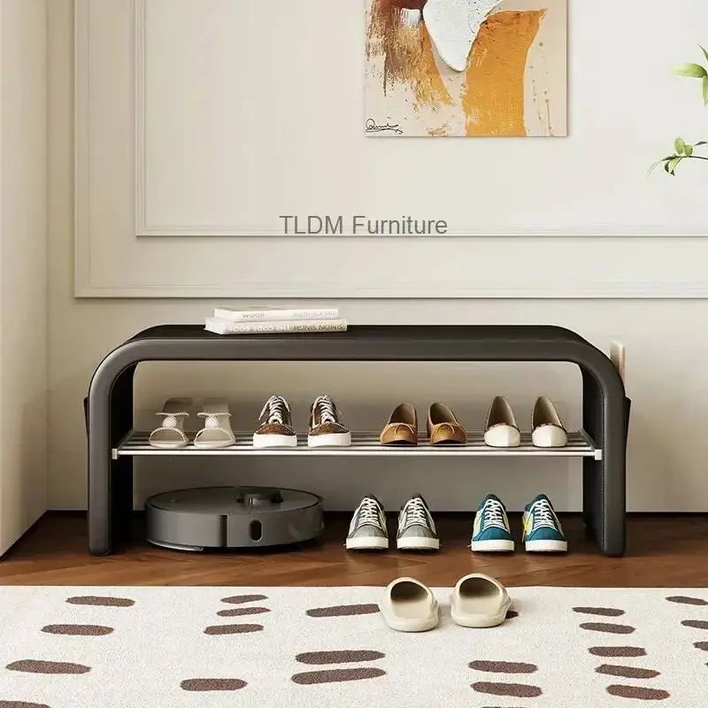 shoe integrated Light stool, luxury home use, shoe wearing changing shoe cabinet, stool for bed end stool