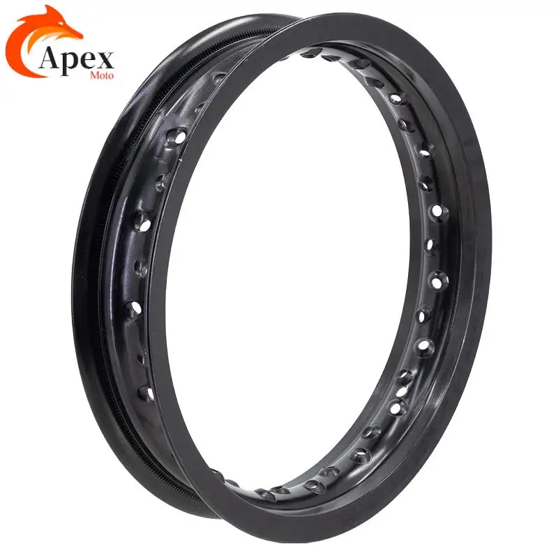 12 بوصة محور العجلة العلامة التجارية الجديدة دراجة نارية 1.85x12 32/36 المتحدث ثقوب العجلات الأمامية/الخلفية 12 بوصة سبائك الألومنيوم حافة 1.85*12" #2