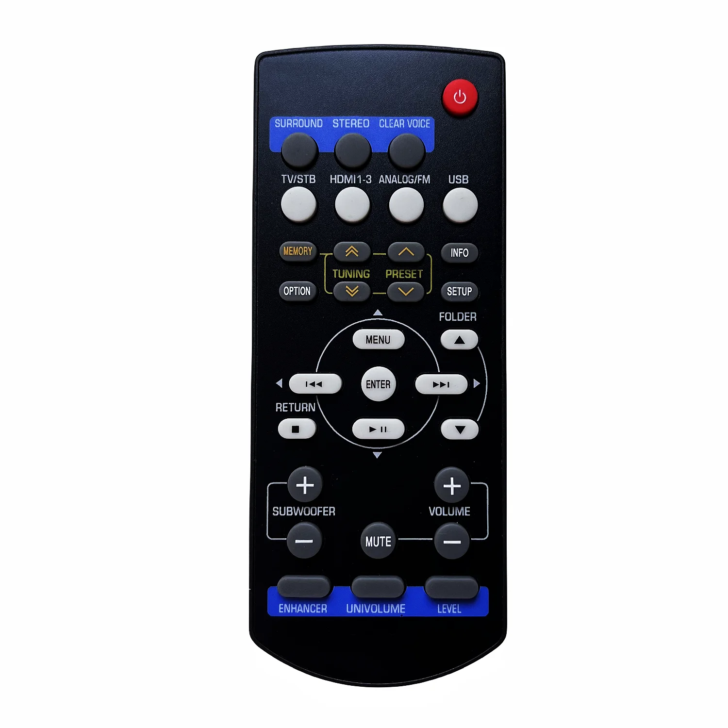 Replacement Remote Control for Yamaha YHT-S401 YHT-S401BL YHTS401 YHTS401BL SR-301 NS-BR301 Home Theater Speaker