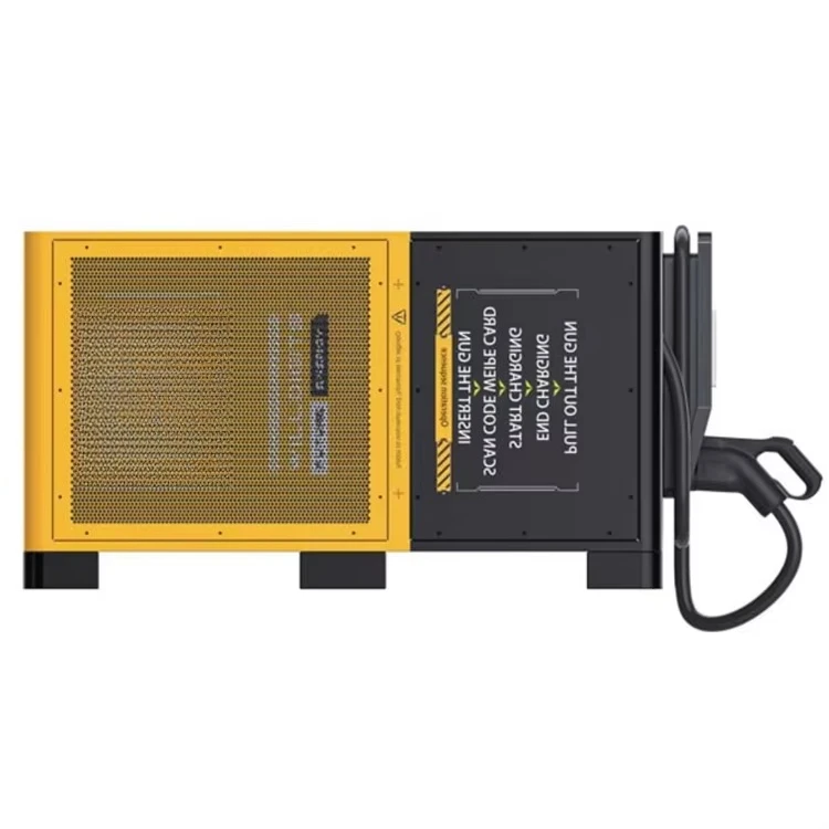New 90KW DC CCS+CHAdeMO Interface Wall-mounted EV Charger with Dual Charging Handles for Electric Vehicles