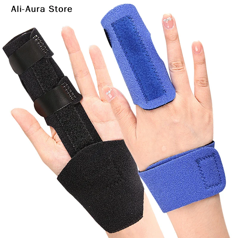 Adjustable Two Finger Brace Trigger Finger Splint Straighten Broken Bent Fingers Thumbs Mallet Splint Tenosynovitis Support