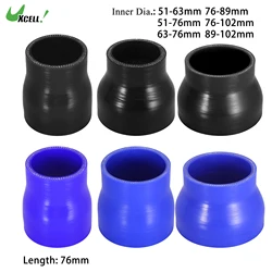 UXCELL 51-63mm 51-76mm 63-76mm 76-89mm ID Straight Silicone Reducer Hose Silicone Hose Coupler Intercooler Tube 76mm Length
