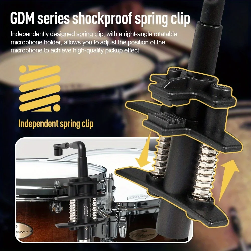 ميكروفون أداة G-MARK GDM7 طبل سلكي ميكروفون ديناميكي ركلة توم/سينار الصنج يستخدم للطبول الفرقة الصوتية DJ المرحلة تسجيل مباشر
