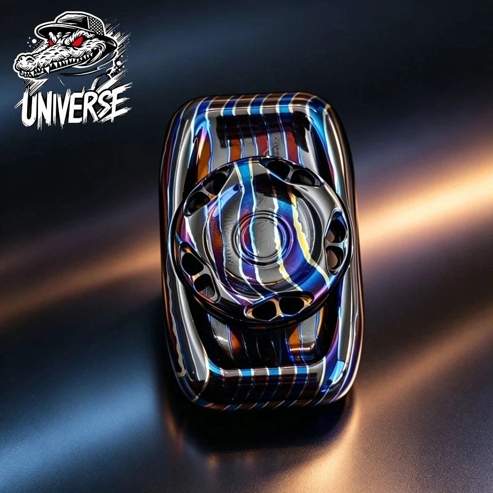 Universe EDC FANGZHOU Fancy Zircuti Mokume Fidget Spinner Two-Bladed Handling Feel Fidget Spinner Anxiety Relief Gadgets