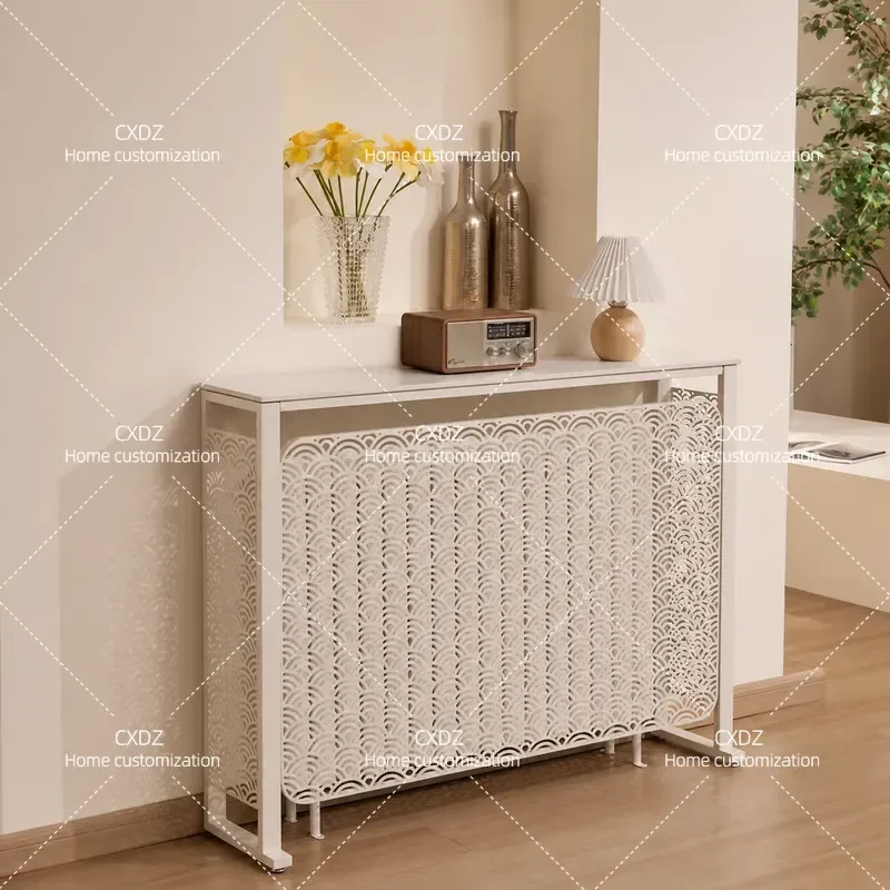 2026 New Heating Cover Shelf Above Radiator Living Room Decoration Wall Mounted Entryway Storage Light Luxury Home Decor