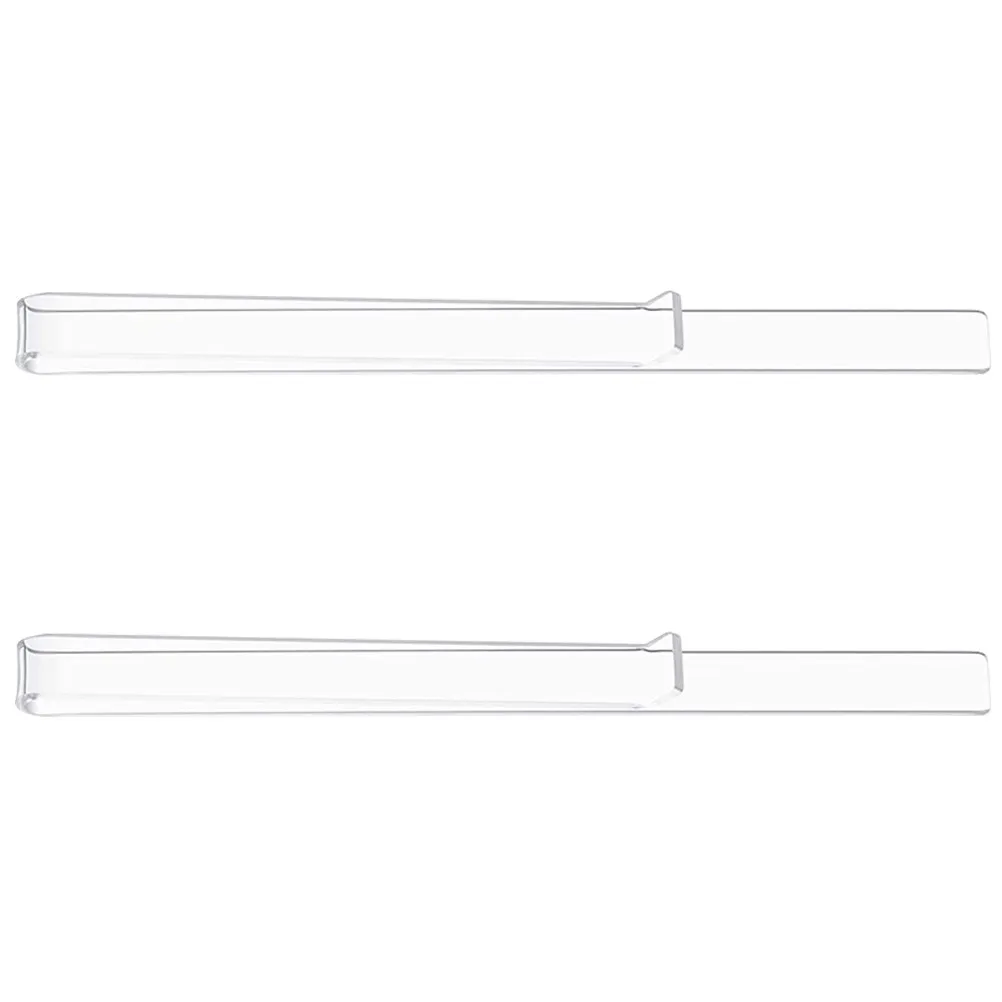 1Pair Acrylic Sheet Music Clip Clear Transparent Music Sheet Holder Compact Lightweight for Musicians Students Teachers Page