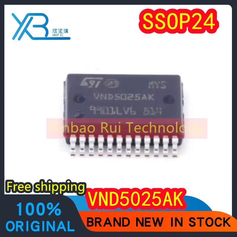 

(5/50pieces) VND5025AK VND5025 SSOP24 Brand new original car computer board vulnerable chip car light control chip Free shipping