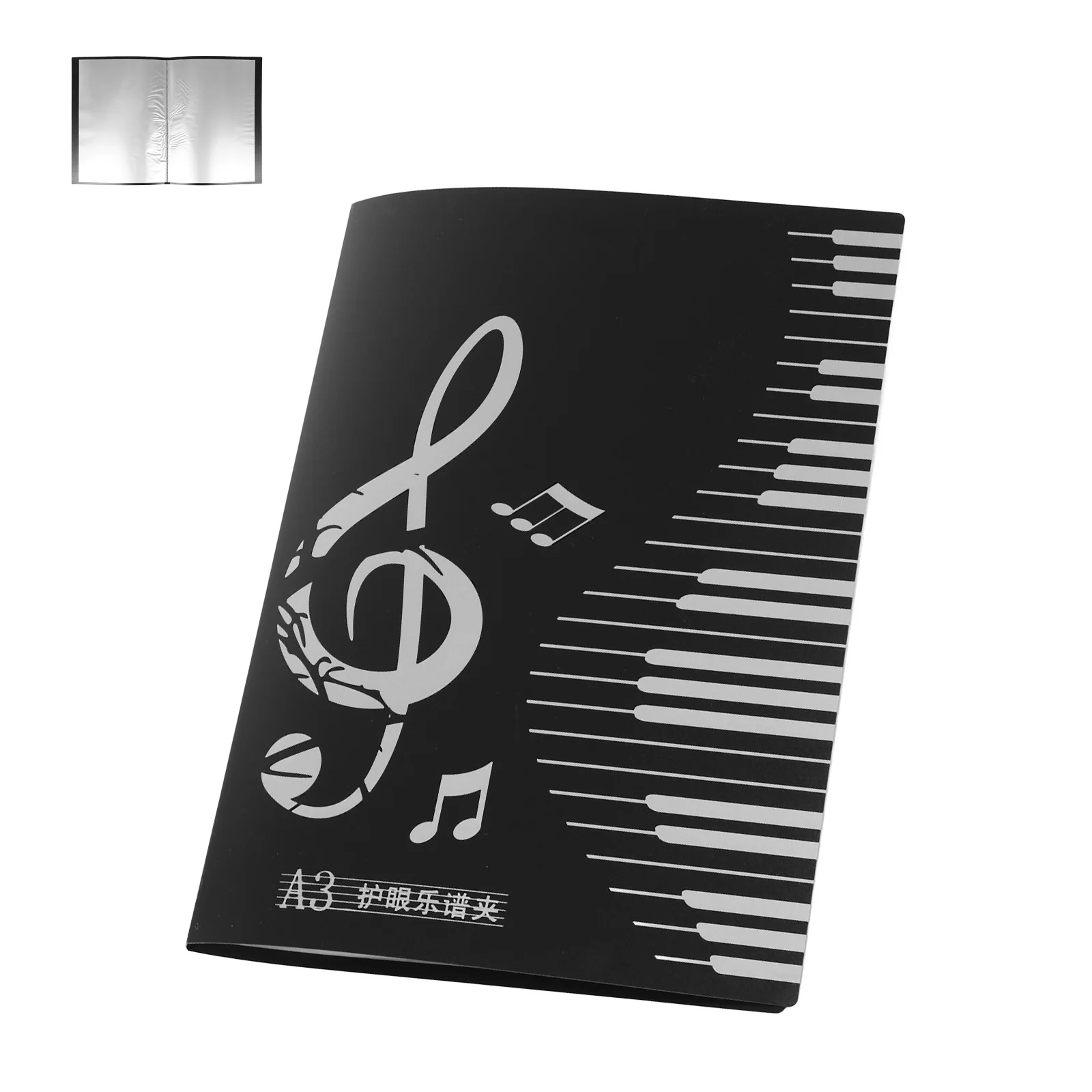 

20 Pages Sheet For Piano Choir Band Durable Organizer Portable Storage Holder Flip Folder Pages Choral