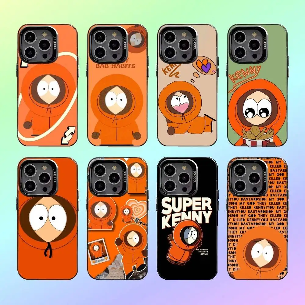 

S-South P-Park Kenny Phone Case For iPhone17,16,15,14,13,12,11 Colorful Silver Phone case Funda Cover