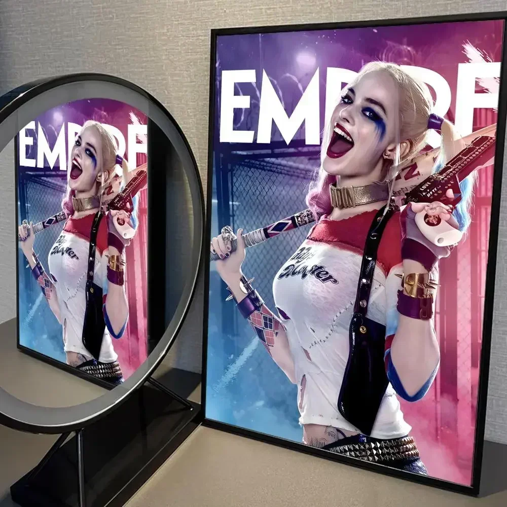 مثير فتاة Q-QuinnS-H-HarleyS المشارك الرجعية ورقة ملصق لعبة غرفة بار مقهى Vintage قماش اللوحة الألعاب الصبي غرفة ديكور المنزل