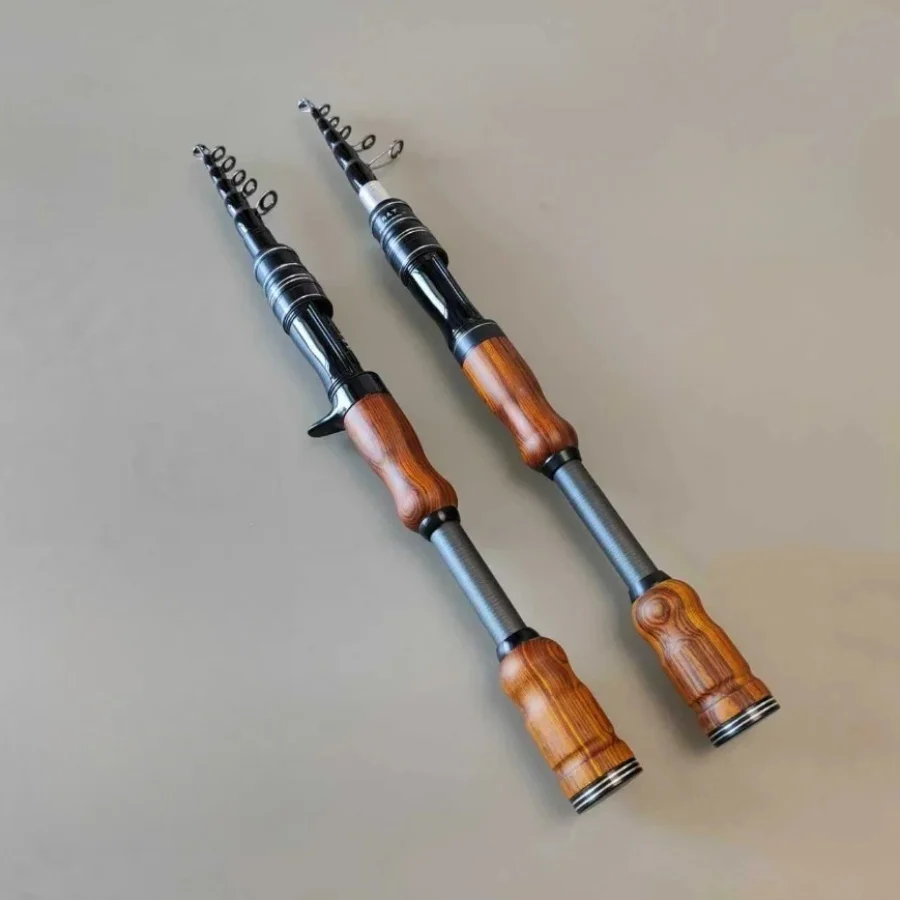 ml165m-215m-ポータブル伸縮式ロッド-多目的大型トップリング-ソリッドカーボン-超短ミニ釣り竿
