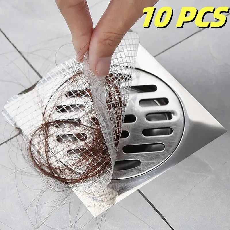 

10Pcs 9/11CM Anti-blocking Filter Screen Disposable Floor Drain Hair Catcher Drain Stopper Cover Kitchen Bathroom Accessories