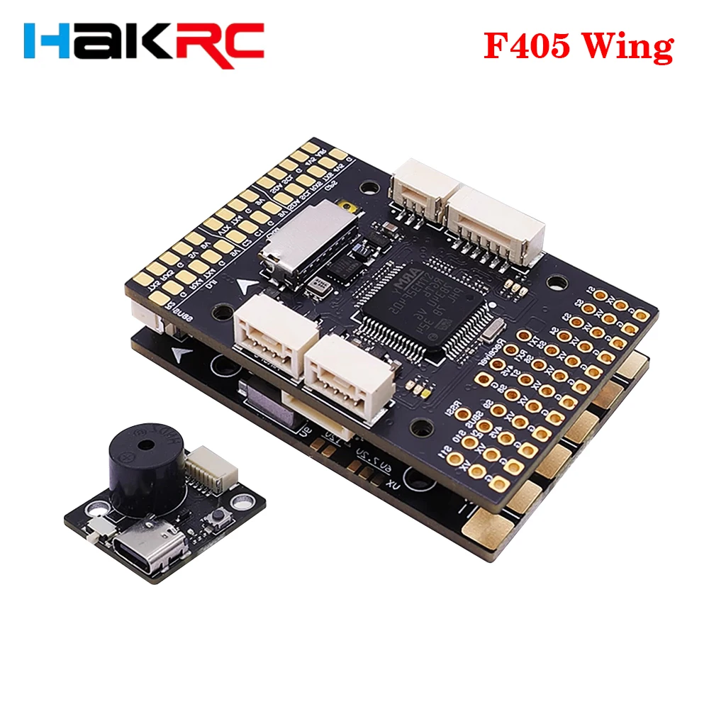 

Контроллер полета HAKRC F405 WING с фиксированным крылом ICM42688, OSD, барометр, внешнее хранилище 2-6S Lipo для RC FPV Drone