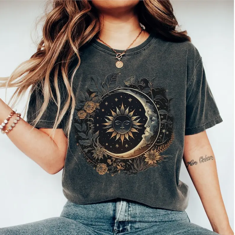 

T Shirts Moon Graphic T Shirt Moon Astrology Astronomy Comfort