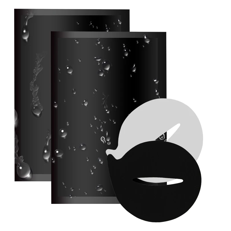 JOMAY negro 50 pares de almohadillas para pestañas parche de Gel pestañas de injerto debajo de los ojos parches para extensión de pestañas aplicación de pegatinas UV