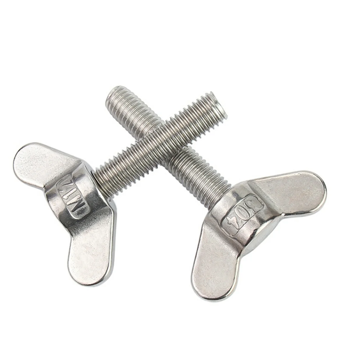 M8M10M12M14 304 Stainless Steel Butterfly Screw / Butterfly Sheep Horn Bolt / Hand Screw