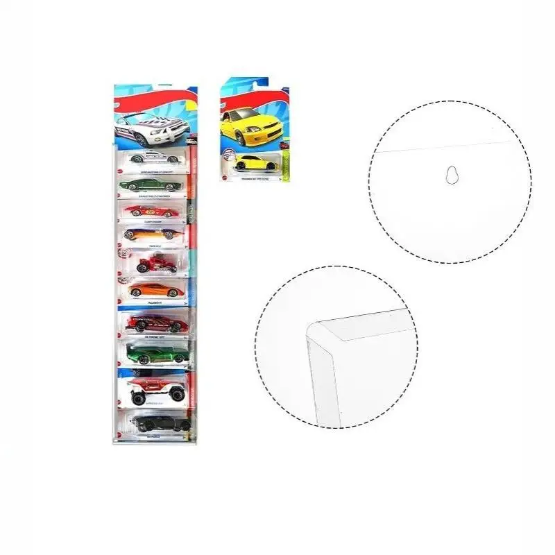 High Clarity Model Car Display Case 1/5 Pcs Clear Protective Box for Packaged Diecast Car Collectibles Hobby Display