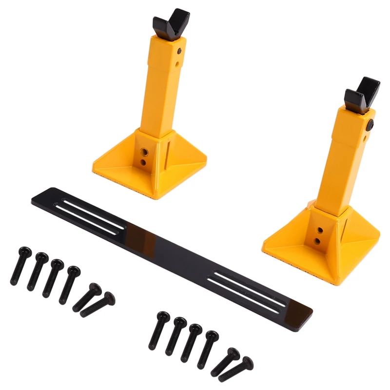JB-Simulation Metal Height Adjustable Jack RC Car Holder Stand Decoration For 1/8 1/10 RC Crawler Axial SCX10 TRX4 D90