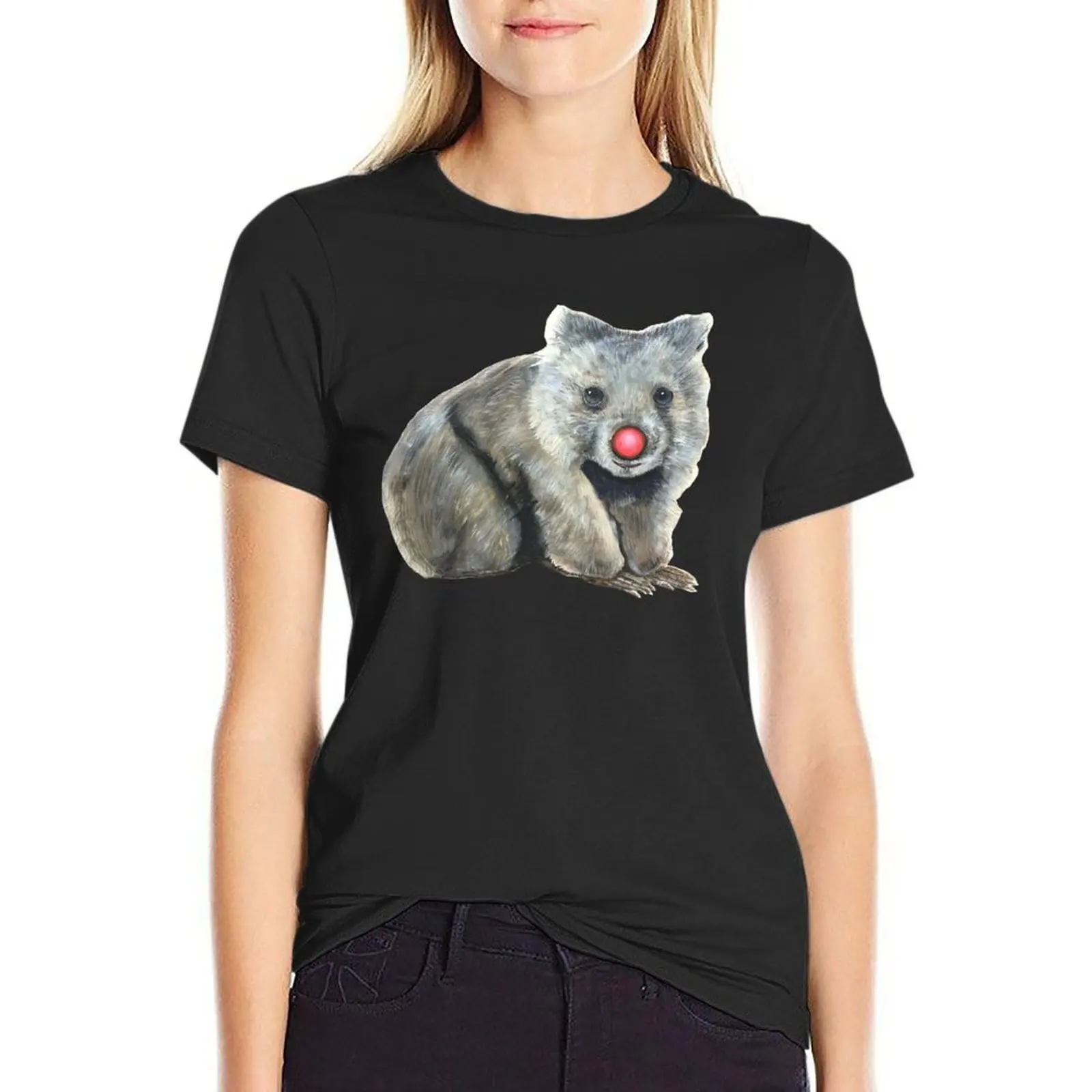 Warren the Wombat T-Shirt tees Blouse anime clothes designer clothes Women luxury