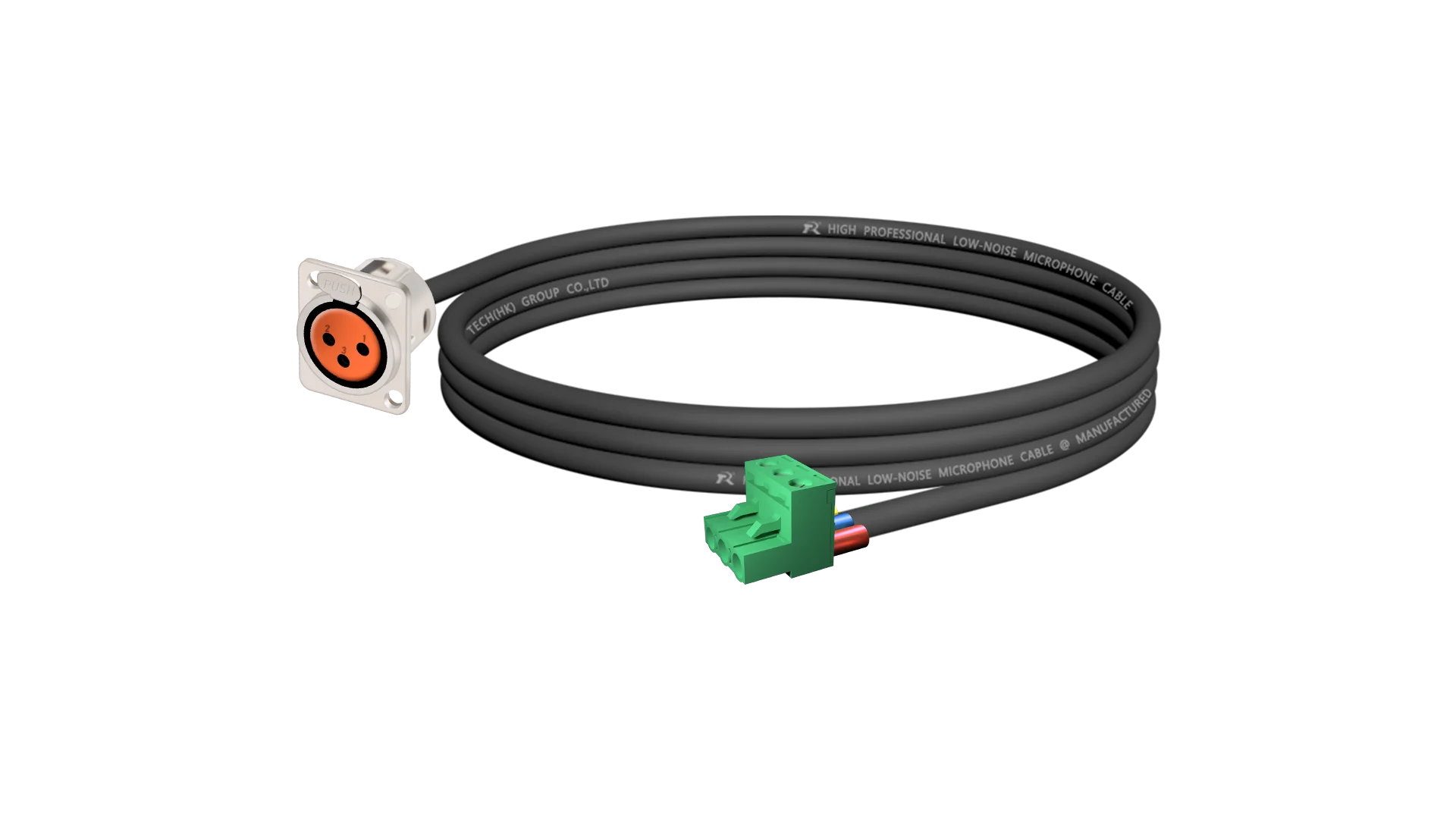 D-type XLR to 5.08/3Pin Phoenix Male/Female Socket cable for Audio Plug Adapter Processor Connector Sdisassembly Module