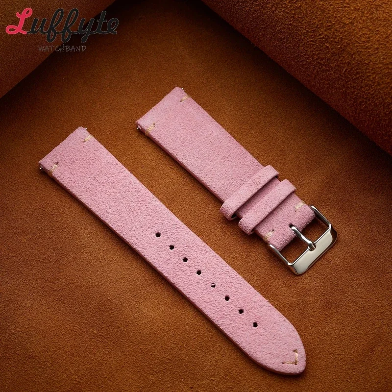 Fashion Suede Leather Watch Straps 18mm 20mm 22mm Replacement Wrist Band Suitable for Men Women Watchband Accessories