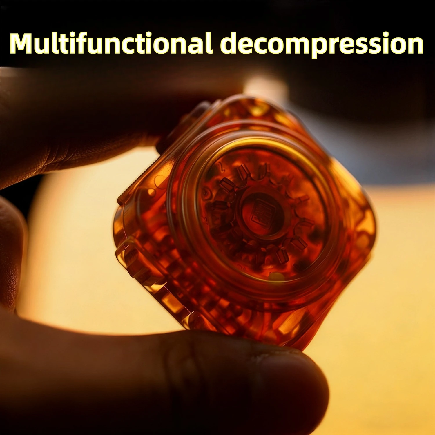 GAO EDC Decompression Master Multifunctional Composite Fingertip Card Pusher Turntable Decompression Desktop Toy