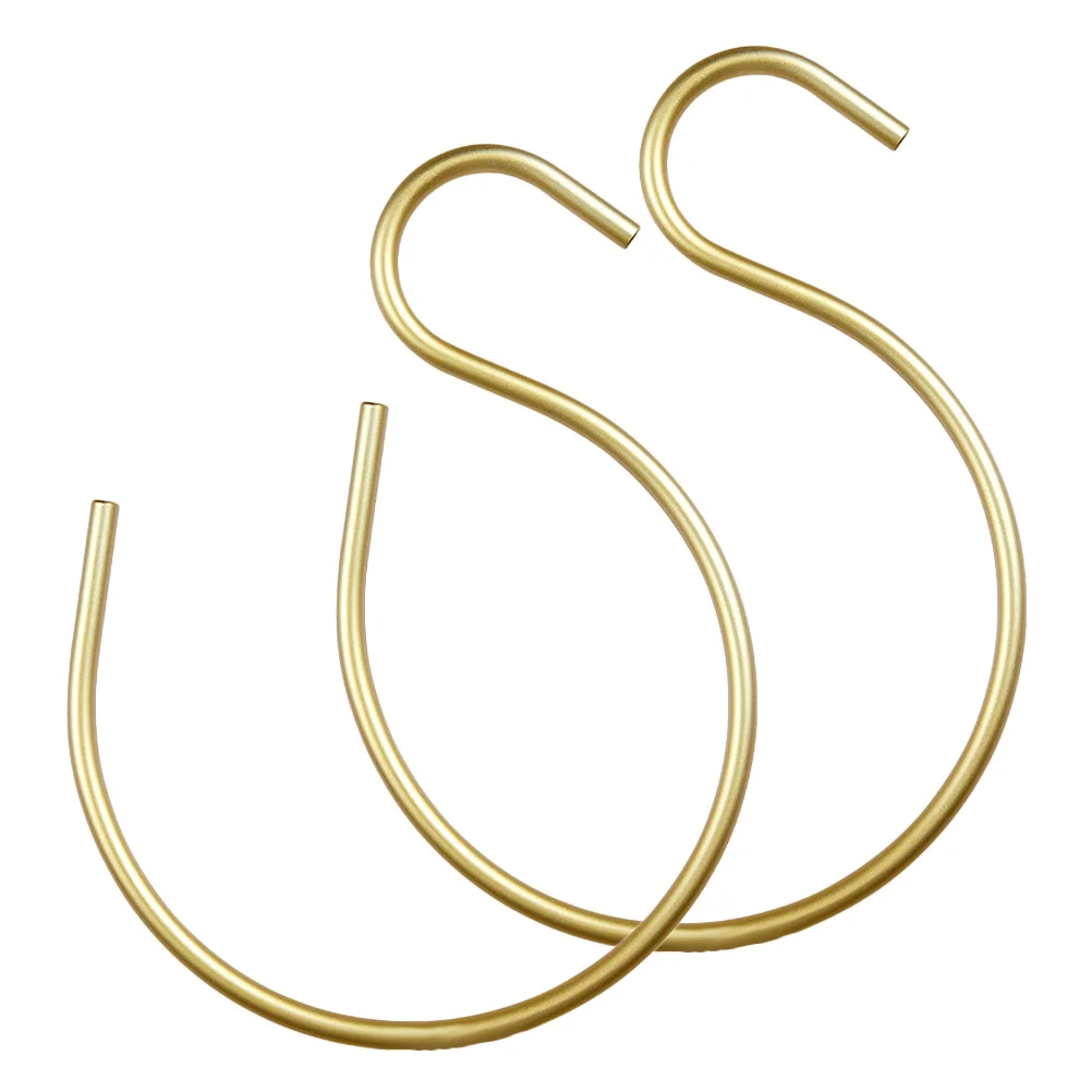 

2pcs S-Shaped Scarf Hanger Multi-Functional Tie Belt Organizer Rack Storage Display Holder For Scarves Ties Belts Accessories