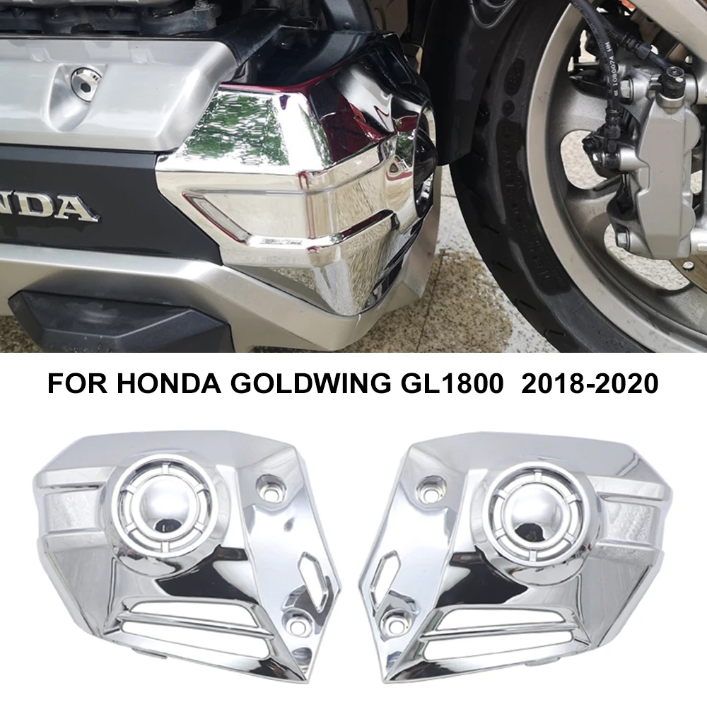 

For Honda Goldwing 1800 GL1800 2018 2019 2020 Motorcycle Chrome ABS Pair Lower Cowl Covers Front Proection Accessories