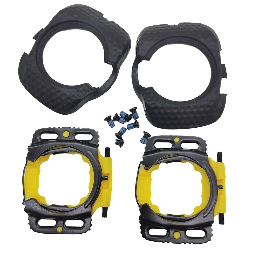 AD-Verbeterd Aerodynamische Schoenplaten Fiets Pedaal Fiets Paar Pedalen Schoenplaten Bescherming Cover voor WAHOO Speedplay