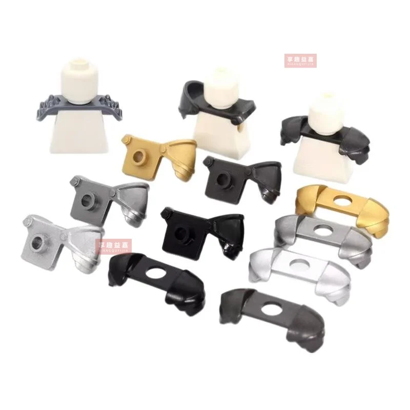Building block MOC medieval brick doll Soldier Red Lion Crow Black Eagle Knight shoulder armor accessories parts toys