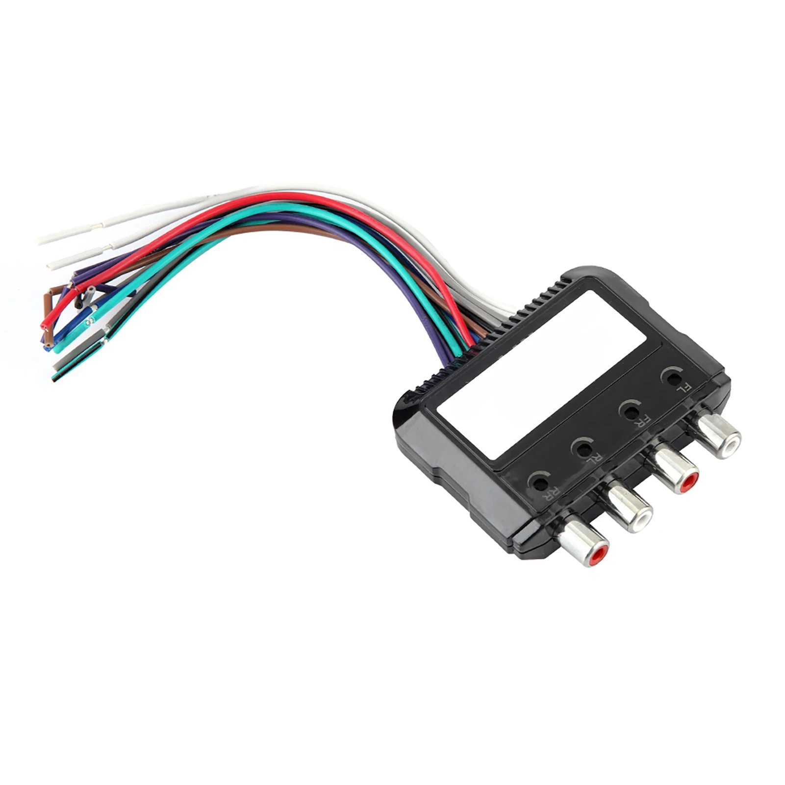 Car Stereo Subwoofer 4 Channel High to Low Audio Converter with Power Amplifier Control Wire