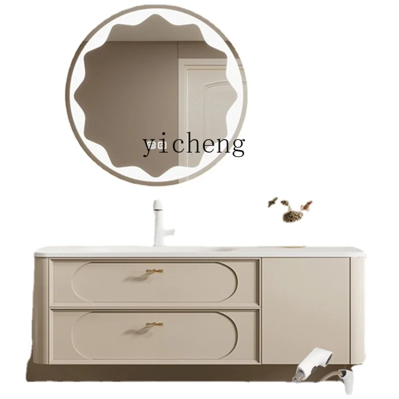 

Whole Washbin French Bathroom Cabinet Combination Cream Style Washstand Washbasin Bathroom Cabinet