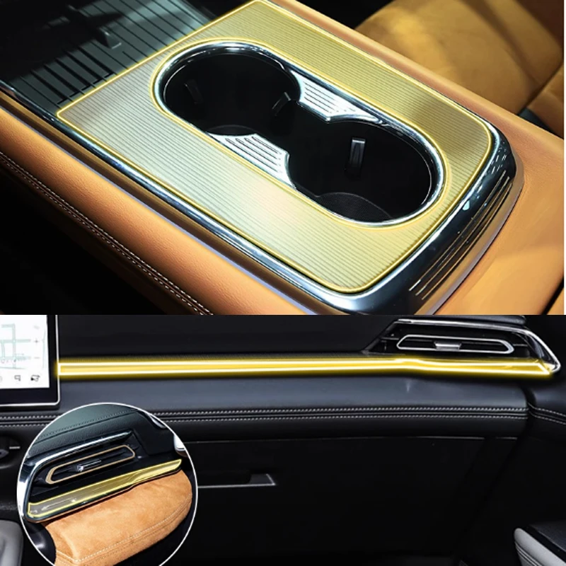 لمازدا 6e/EZ-6 2024-2026 سيارة السيارات الداخلية ذراع السرعة شاشة لوحة القيادة شفافة بولي TPU طبقة رقيقة واقية الملحقات #5