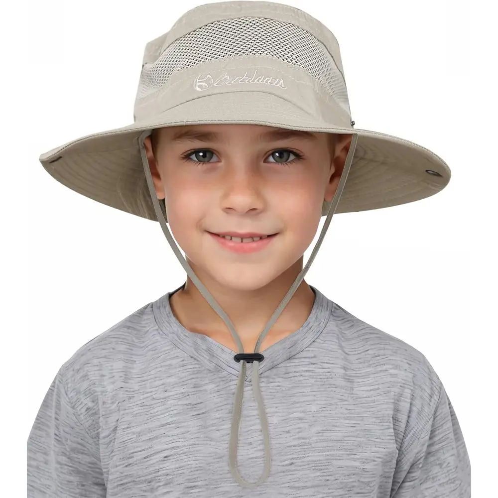 

UPF 50+ Quick-Dry Adjustable Children's Bucket Hat for Beach and Outdoor Activities