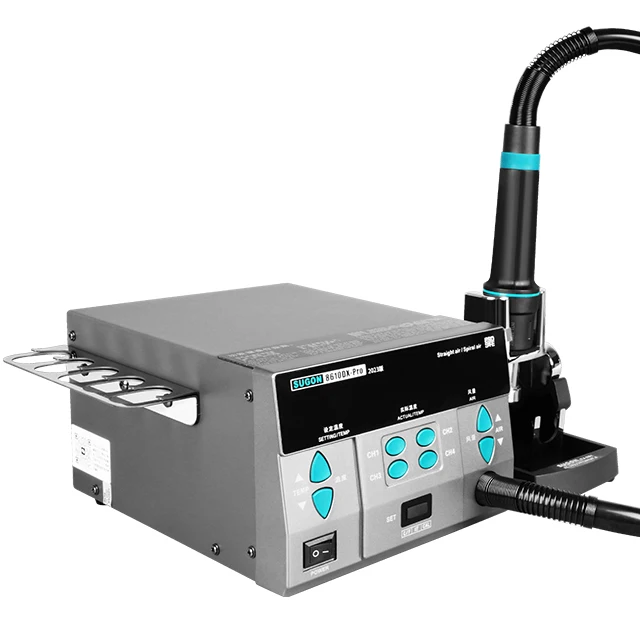 

forSUGON 8610DX Pro 220V /110V Soldering Rework Station LCD Digital Display 1000W High Power Hot Air Rework Station Blower Gun