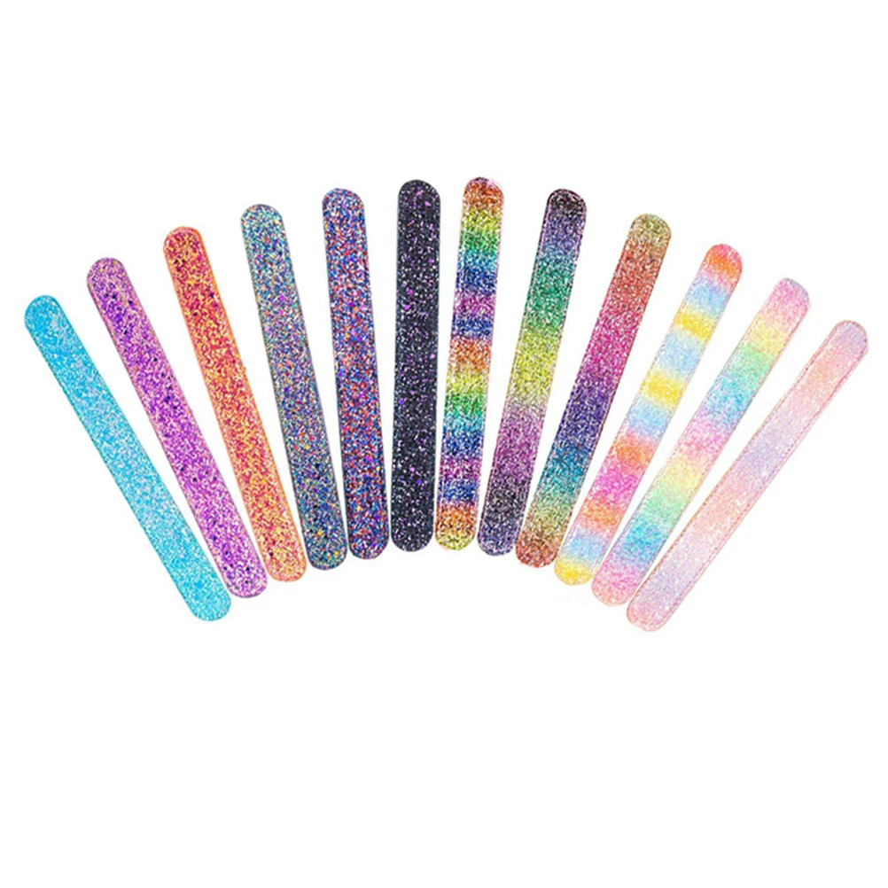 

10 PCS Shiny Pink Bracelet Snap Bracelets Colorful Bands Wristband Silicone for Kids Child