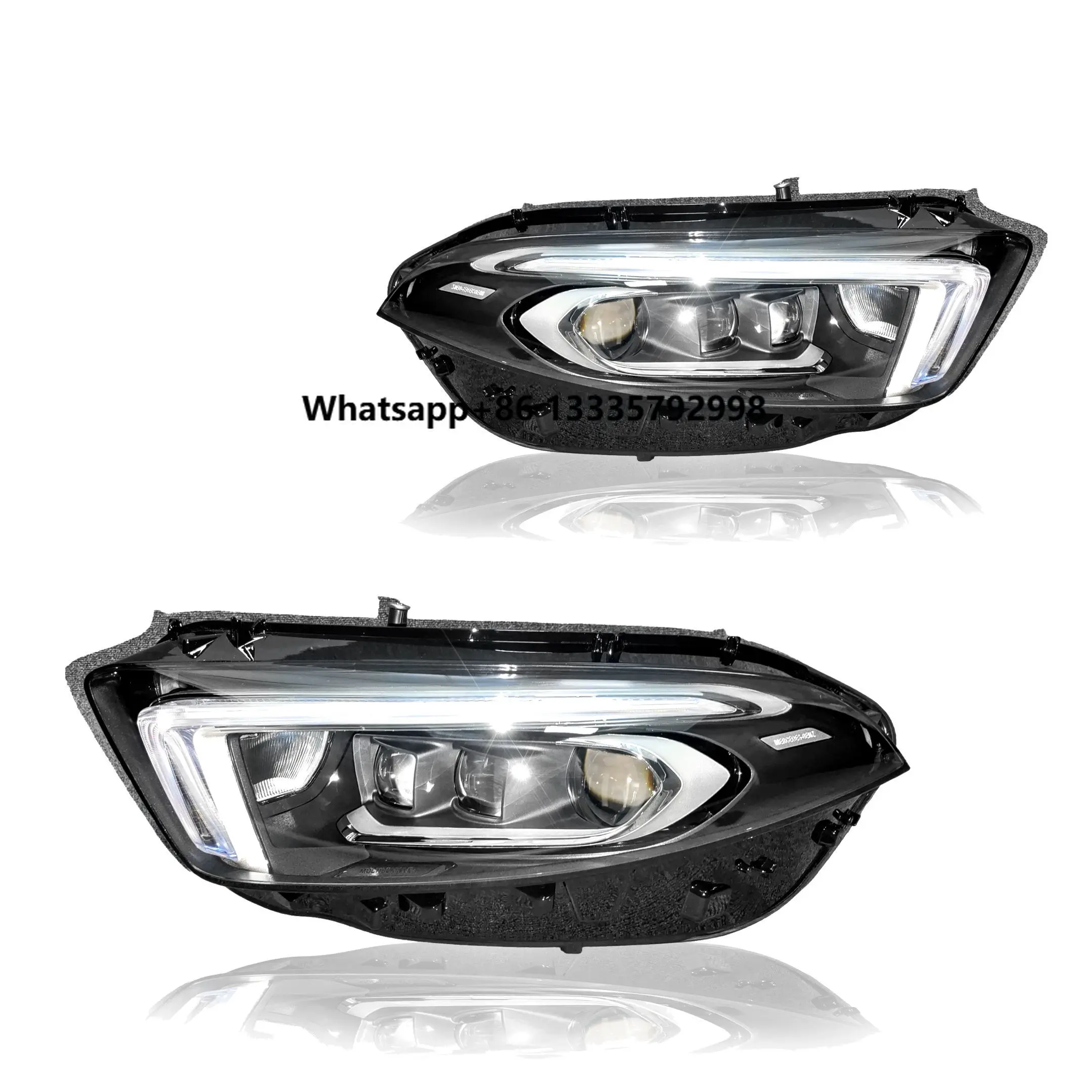 

For 2018-2020MercedesBenz A-Class W177 High Configuration Headlights A180 Original 12V White Red Car Lights Assembly 55W High