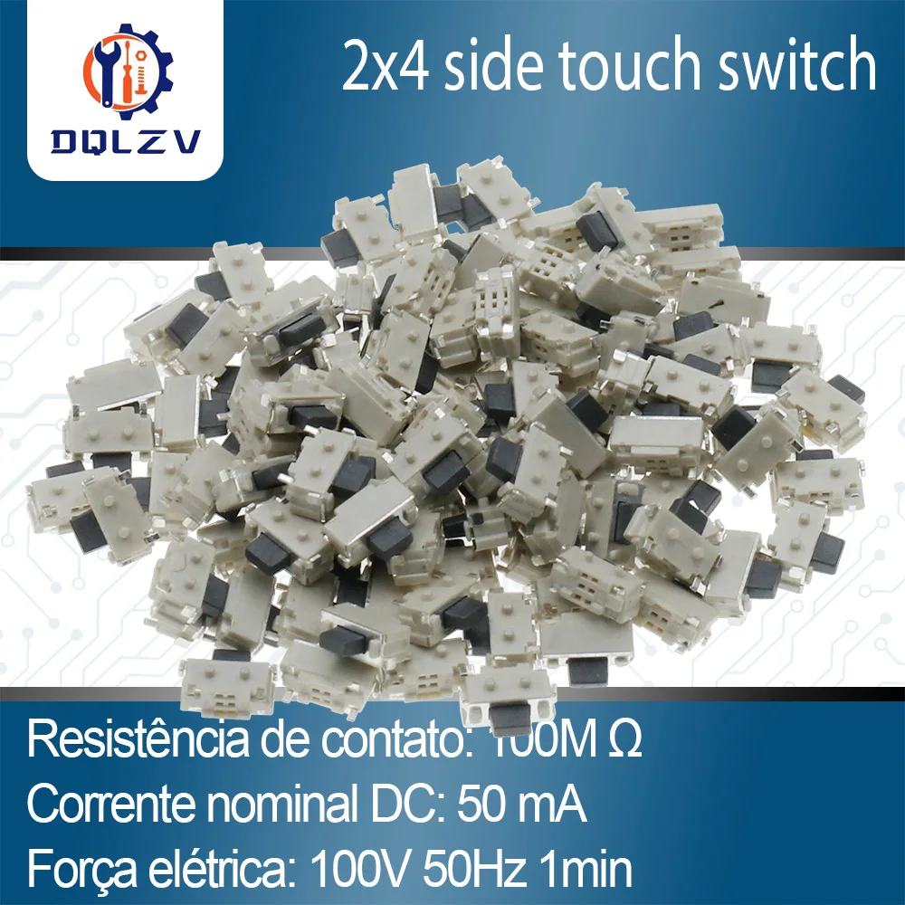 2x4 2*4*3.5 MM Micro SMD Tact Switch Botão Lateral Interruptor Botão Do Telefone