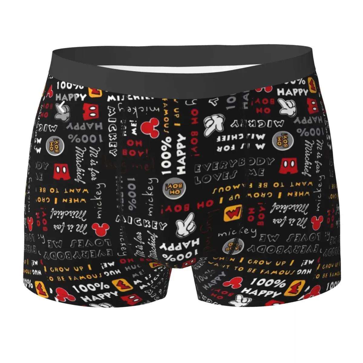 

Custom Mickey Mouse Minnie Bows Anime Underwear Men Shorts Briefs Comfortable Boxer Shorts Trenky Printing Plus Size Panties