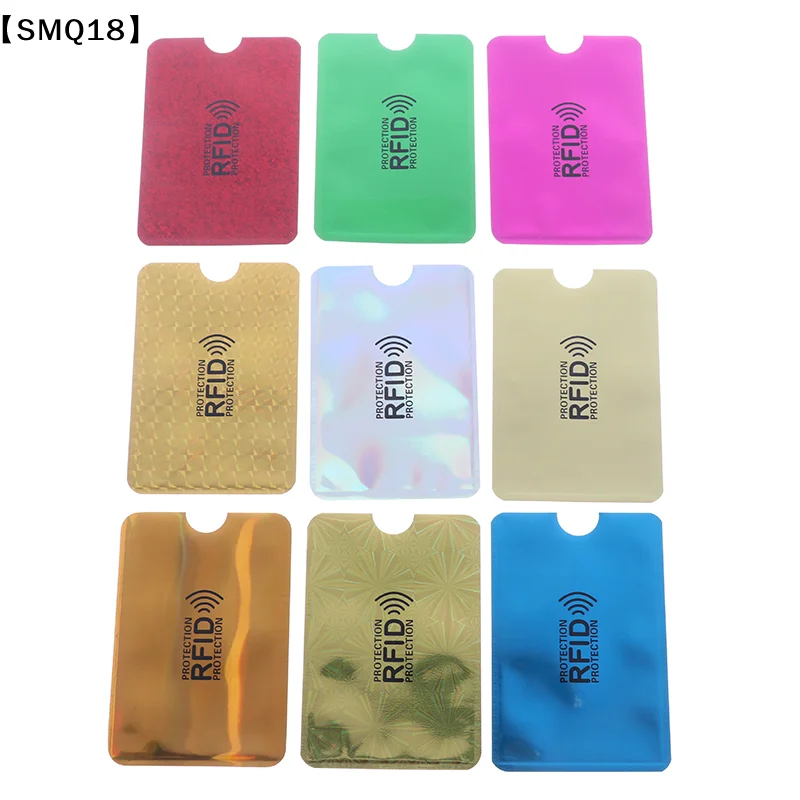 10Pcs Mixed RFID Bank Card Case Protection Shielding NFC Anti-Theft Card Holder【SMQ】