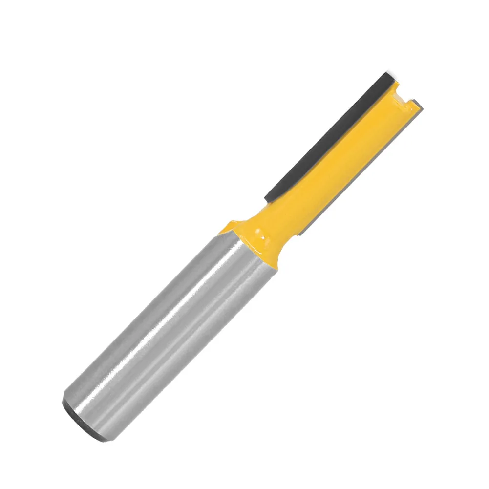 Straight Router Bit 1pc 6/10/12/16mm Clean Woodwork Tool 8mm Shank Carving Milling Cutter Practical Replacement