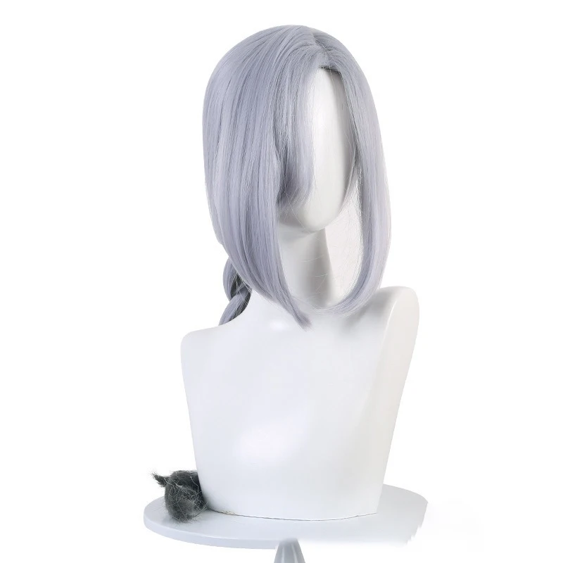 Shenhe Character Headgear Game Genshin Impact Gu Chen Fu Huai Role Modeling Wig Ball Headwear Gradient Braided Hair Long Hair