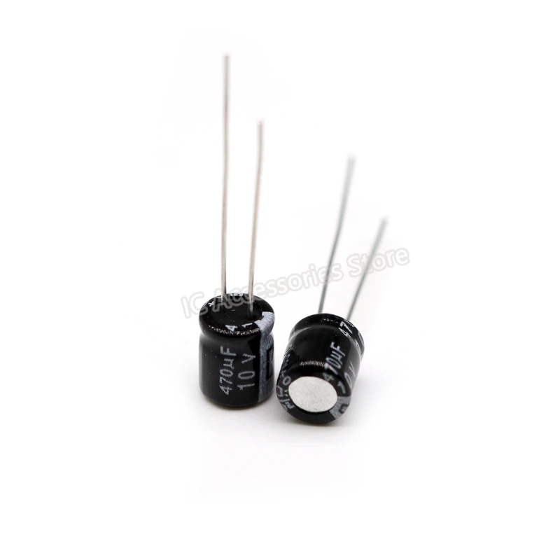 

50pcs 6.3V/10V Electrolytic Capacitors 470UF/100UF/220UF/47UF/1000UF/2200UF/3300UF