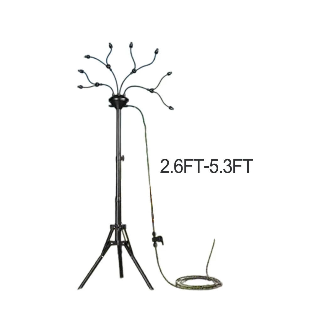 8 Nozzle Spray Kit Outdoor Misting System Outdoor Misting System Height Adjustable 2.6 To 5.3 Ft For Garden Hose Connection