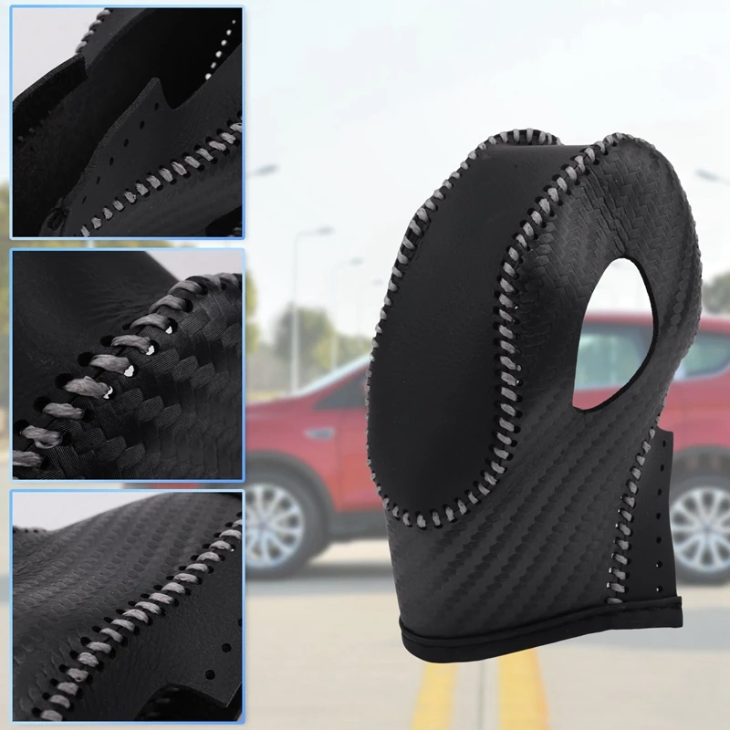 Osłona gałki dźwigni zmiany biegów z włókna węglowego do Ford EcoSport Escape / Fusion / C-Max Energi Wagon / Fiesta / Focus