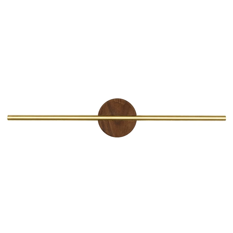 Retro minimalistische handdoekstang walnoothout messing handdoekenrek wandgemonteerde handdoekhanger creatief verwijderbaar handdoekenrek