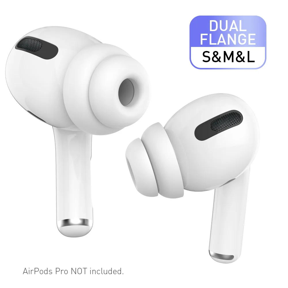 سماعات سيليكون طبقة مزدوجة منصات الأذن آيفون Airpods برو اللاسلكية بلوتوث وسائد قبعات سماعات الأذن