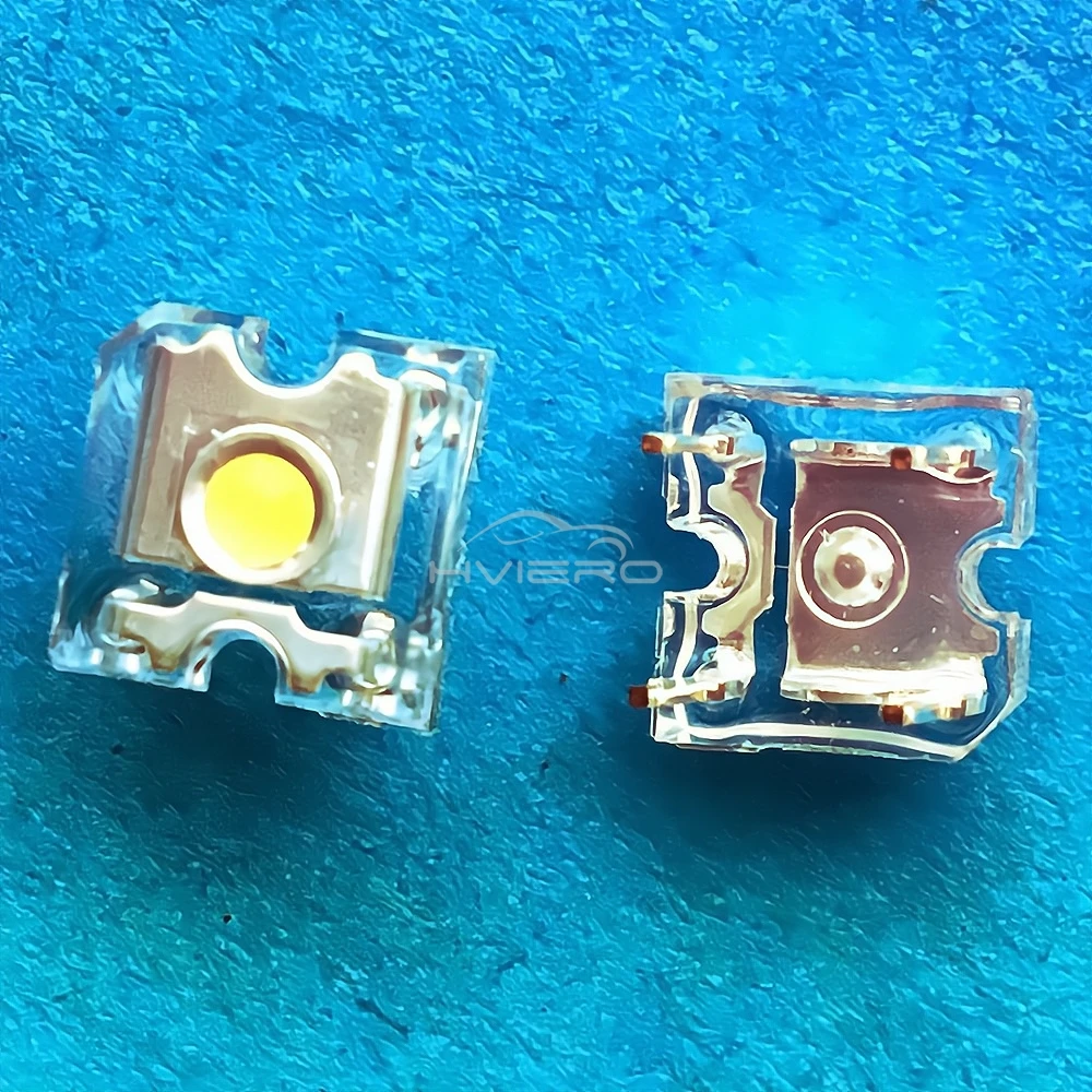 100szt 3mm Biały Czerwony Zielony Niebieski Żółty Piranha Flux Diode LED Dome Light Beads Szerokokątne Super Jasne Diody LED 4-Pinowe Żarówki — zdjęcie 6