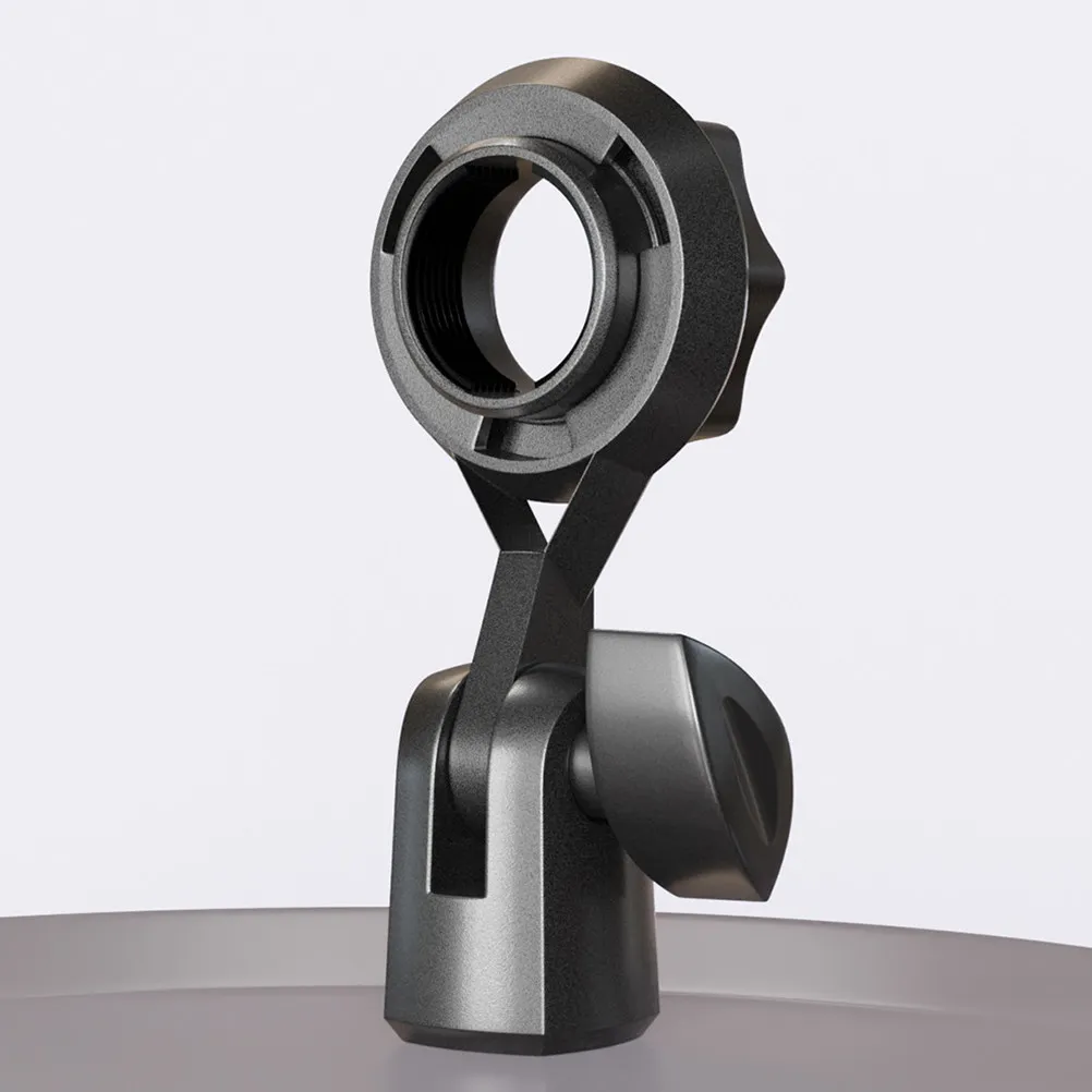 

4Pcs Microphone Clips for Stands Rotating 270 Universal Clamp with Threaded Adapter for Meeting Presentation and Recording Setup