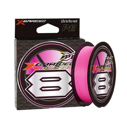 New Japan Original G-SOUL X8 150M/200M 8 Braided Pink Fishing Line High Stength PE Line for Carp Bass Fishing Reel pesca